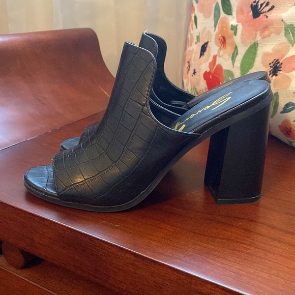 Women’s high heel open toe mule - Picture 4 of 7